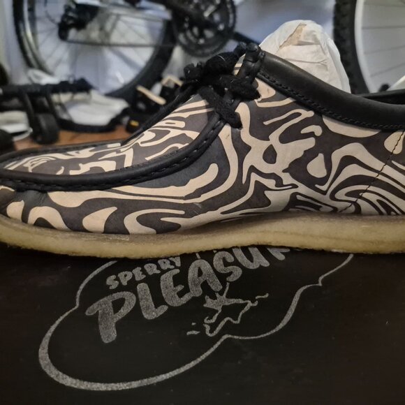 Clarks Wallabees WuWear Beige/Black US 11 M - Picture 5 of 13